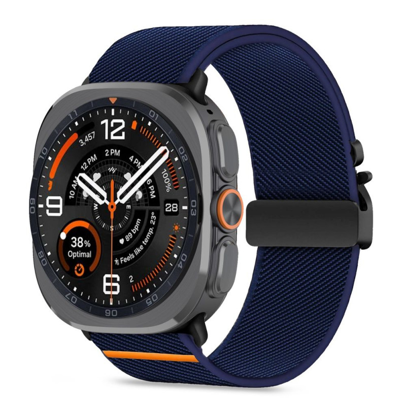 Tech-Protect Nylon Clasp λουράκι ρολογιού για Samsung Galaxy Watch Ultra 1 / 2 2024-2026 47 mm, ναυτικό μπλε