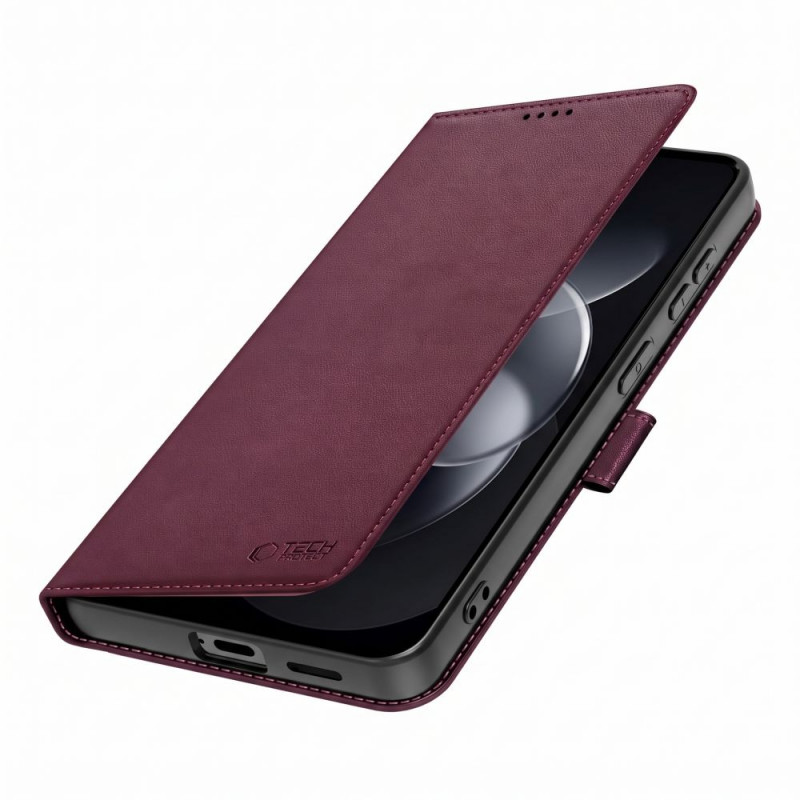 Tech-Protect Wallet θήκη πορτοφόλι για Xiaomi Redmi Note 17 Pro 5G, μπορντό