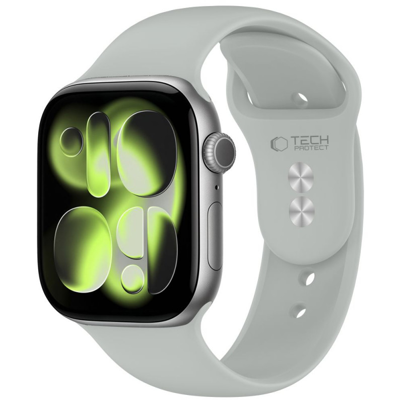 Tech-Protect Silicone λουράκι για Apple Watch 8/9/10/11/12/SE 40/41/42 mm, γκρι