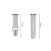 Tech-Protect Silicone λουράκι για Apple Watch 8/9/10/11/12/SE 40/41/42 mm, γκρι