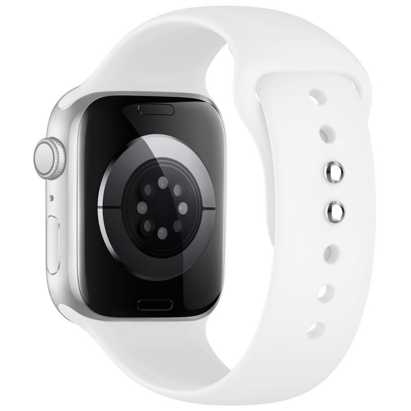 Tech-Protect Silicone λουράκι για Apple Watch 8/9/10/11/12/SE 40/41/42 mm, λευκό