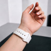 Tech-Protect Silicone λουράκι για Apple Watch 8/9/10/11/12/SE 40/41/42 mm, λευκό