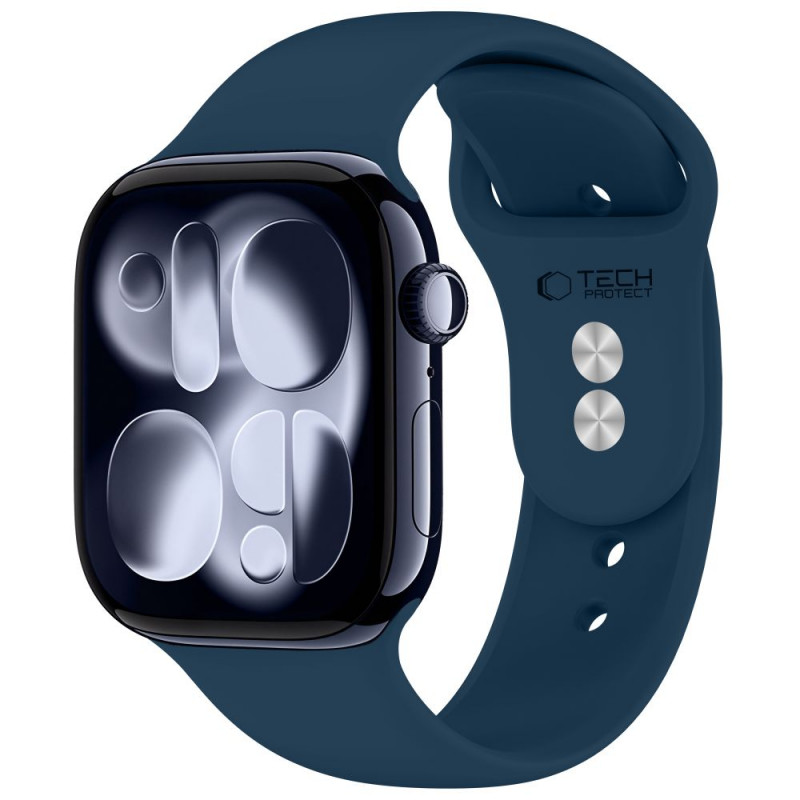 Tech-Protect Silicone λουράκι για Apple Watch 8/9/10/11/12/SE 40/41/42 mm, ναυτικό μπλε