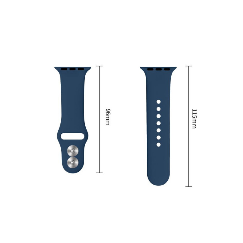 Tech-Protect Silicone λουράκι για Apple Watch 8/9/10/11/12/SE 40/41/42 mm, ναυτικό μπλε