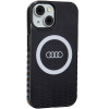 Θήκη Audi IML Big Logo MagSafe για iPhone 15 / 14 / 13, μαύρη (AUDI000075)