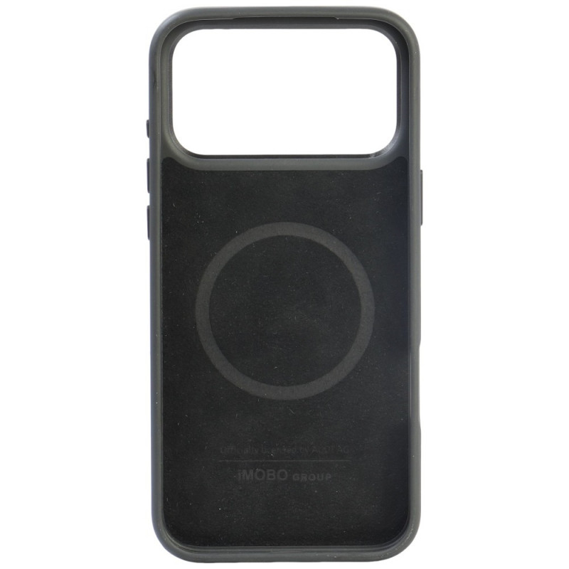 Θήκη Audi R8 Genuine Leather MagSafe από γνήσιο δέρμα για iPhone 18 Pro Max / 17 Pro Max, μαύρη και κόκκινη (AUDI000240)