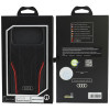 Θήκη Audi R8 Genuine Leather MagSafe από γνήσιο δέρμα για iPhone 18 Pro Max / 17 Pro Max, μαύρη και κόκκινη (AUDI000240)