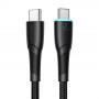Joyroom Starry Series SA32-CC3 καλώδιο USB-C - USB-C, 60 W, 480 Mbps, 1 m, μαύρο