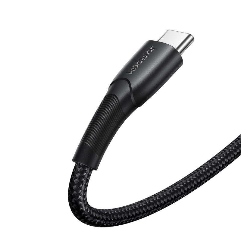 Joyroom Starry Series SA32-CC3 καλώδιο USB-C - USB-C, 60 W, 480 Mbps, 1 m, μαύρο