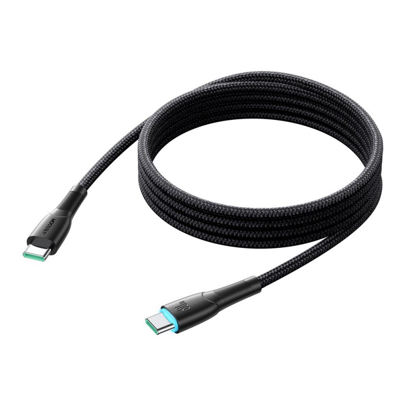 Joyroom Starry Series SA32-CC3 καλώδιο USB-C - USB-C, 60 W, 480 Mbps, 1 m, μαύρο