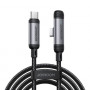 Joyroom EnjoyX Series S-A56 καλώδιο USB-C - USB-C 90°, 60 W, 480 Mbps, 1,2 m, μαύρο