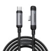 Joyroom EnjoyX Series S-A56 καλώδιο USB-C - USB-C 90°, 60 W, 480 Mbps, 1,2 m, μαύρο