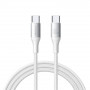 Joyroom Flash Series S-A28 καλώδιο USB-C - USB-C, 60 W, 480 Mbps, 1 m, λευκό