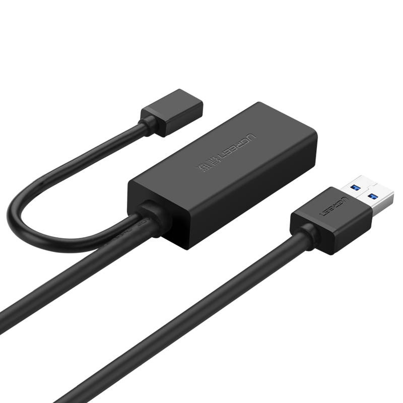 Καλώδιο επέκτασης UGREEN US175 USB 3.0 με θύρα τροφοδοσίας micro USB, 5 m, μαύρο