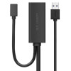 Καλώδιο επέκτασης UGREEN US175 USB 3.0 με θύρα τροφοδοσίας micro USB, 5 m, μαύρο