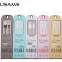 Καλώδιο USAMS US-SJ098 U-Turn Micro USB σε USB, 2 A, 1 m, μαύρο