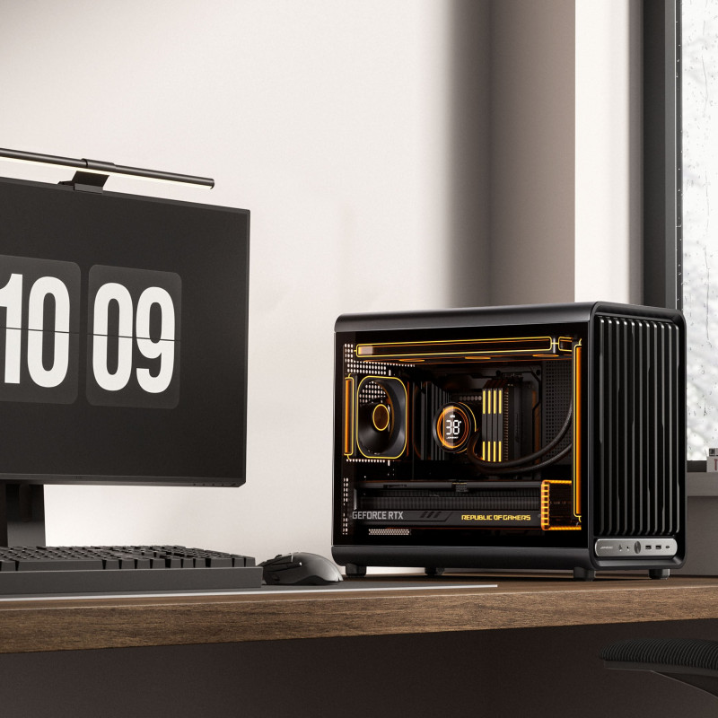 Jonsbo D33 STD κουτί υπολογιστή, μίνι κουτί, mATX, ψημένο γυαλί, μαύρο (D33 STD BLACK)