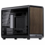 Jonsbo D33 Wood κουτί υπολογιστή, Micro-ATX, mATX, ψημένο γυαλί, μαύρο, ξύλο