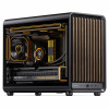 Jonsbo D33 Wood κουτί υπολογιστή, Micro-ATX, mATX, ψημένο γυαλί, μαύρο, ξύλο