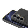Dux Ducis θήκη Rafi II για Samsung Galaxy S25 με βάση και πορτοφόλι, μαύρη