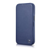 iCarer CE Premium Leather Folio Case μαγνητική θήκη βιβλίο για iPhone 14 Plus, MagSafe, μπλε (WMI14220715-BU)