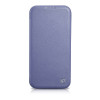 iCarer CE Premium Leather Folio Case δερμάτινη θήκη βιβλίο για Apple iPhone 14 Pro Max, MagSafe, ανοιχτό μωβ (ICR419)