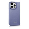 iCarer CE Premium Leather Folio Case δερμάτινη θήκη βιβλίο για Apple iPhone 14 Pro Max, MagSafe, ανοιχτό μωβ (ICR419)