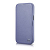 iCarer CE Premium Leather Folio Case δερμάτινη θήκη βιβλίο για Apple iPhone 14 Pro Max, MagSafe, ανοιχτό μωβ (ICR419)