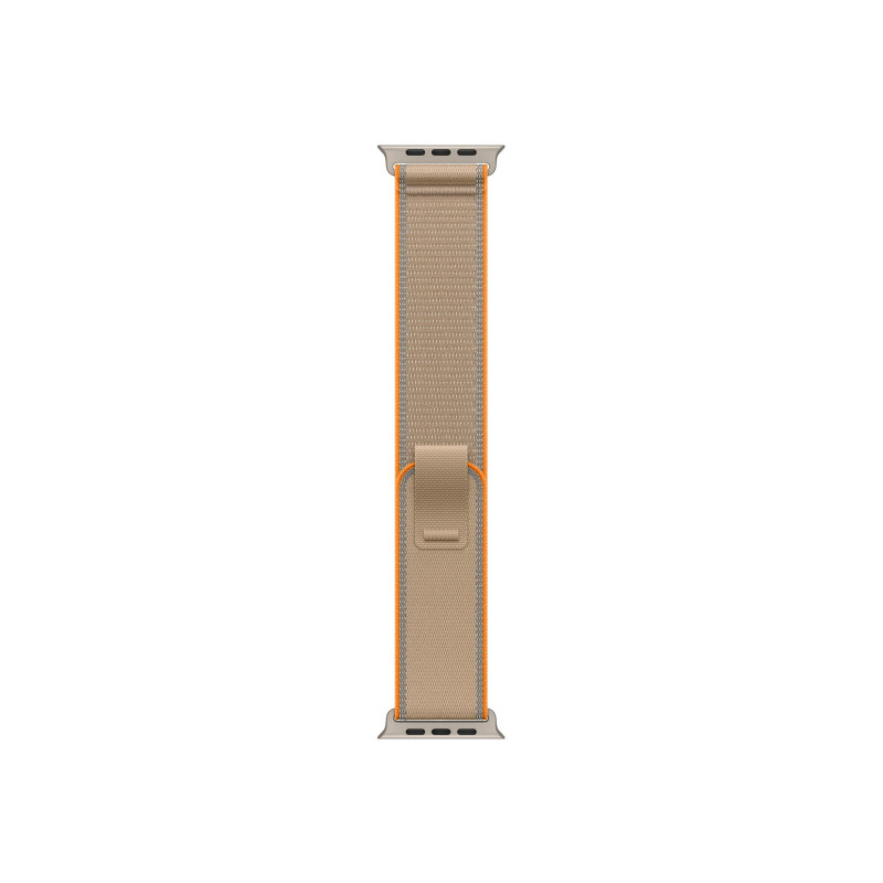 Apple Trail Loop λουράκι για έξυπνο ρολόι 49 mm, χρώμα άμμου, M/L, φινίρισμα φυσικού τιτανίου, MK8N4ZM/A