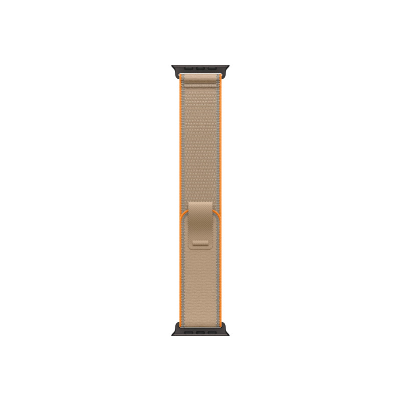 Apple Trail Loop λουράκι για έξυπνο ρολόι 49 mm, χρώμα άμμου, M/L, φινίρισμα μαύρου τιτανίου, MKAJ4ZM/A