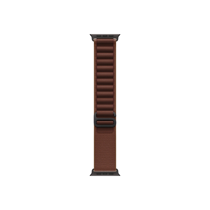 Apple Alpine Loop λουράκι για έξυπνο ρολόι 49 mm, μπορντό, μεσαίο μέγεθος, φινίρισμα μαύρου τιτανίου, MKF14ZM/A