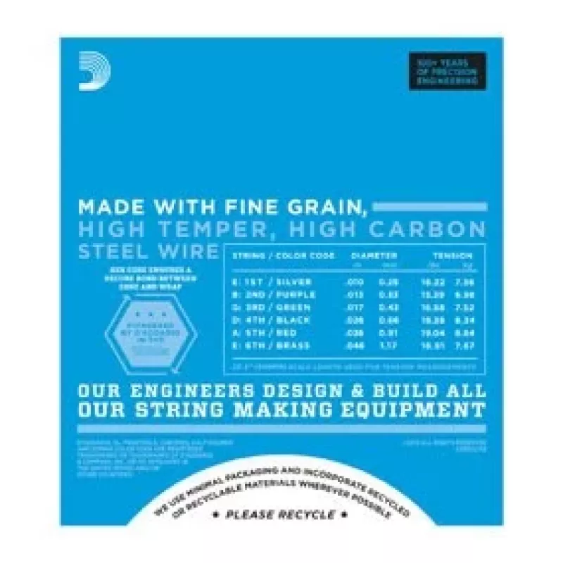 D'Addario EXL110 Regular Light χορδές ηλεκτρικής κιθάρας, 10-46