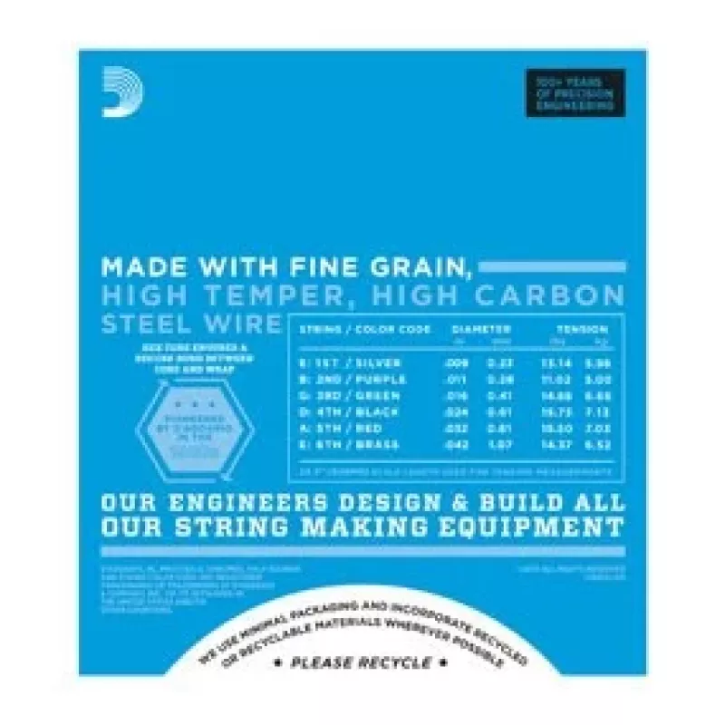 D'Addario EXL120 Super Light χορδές ηλεκτρικής κιθάρας, 9-42