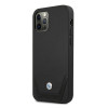 BMW BMHCP12LRSWPK Perforate δερμάτινη σκληρή θήκη για Apple iPhone 12 Pro Max, μαύρη