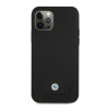 BMW BMHCP12LRSWPK Perforate δερμάτινη σκληρή θήκη για Apple iPhone 12 Pro Max, μαύρη