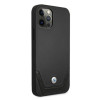 BMW BMHCP12LRSWPK Perforate δερμάτινη σκληρή θήκη για Apple iPhone 12 Pro Max, μαύρη