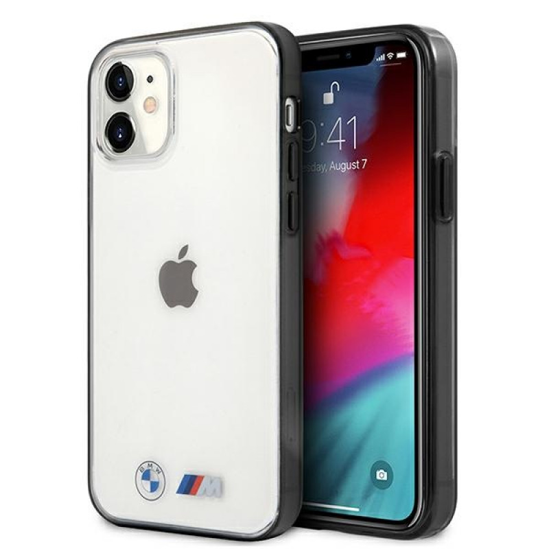 BMW BMHCP12SMBTOK Sandblast σκληρή θήκη για Apple iPhone 12 mini, διαφανής