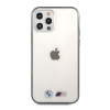 BMW BMHCP12LMBTOK Sandblast σκληρή θήκη για Apple iPhone 12 Pro Max, διαφανής