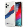 BMW BMHCP12LSKTGT Motorsport Tricolor σκληρή θήκη για Apple iPhone 12 Pro Max, διαφανής