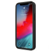 Mercedes-AMG AMHCP12SGSEBK Leather Debossed Lines σκληρή θήκη για Apple iPhone 12 mini, μαύρη