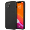 Mercedes-AMG AMHCP13MDOLBK Leather Hot Stamped σκληρή θήκη για Apple iPhone 13, μαύρη