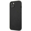 Mercedes-AMG AMHCP13MDOLBK Leather Hot Stamped σκληρή θήκη για Apple iPhone 13, μαύρη