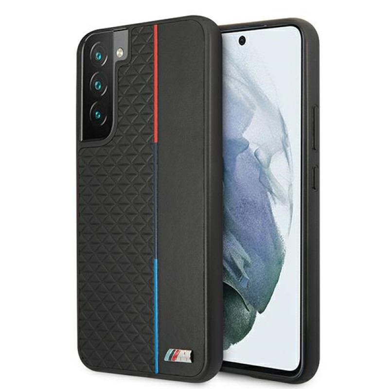 BMW BMHCS22MTRTBK σκληρή θήκη για Samsung Galaxy S22+, M Collection Triangles, μαύρη