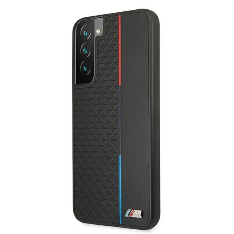 BMW BMHCS22MTRTBK σκληρή θήκη για Samsung Galaxy S22+, M Collection Triangles, μαύρη