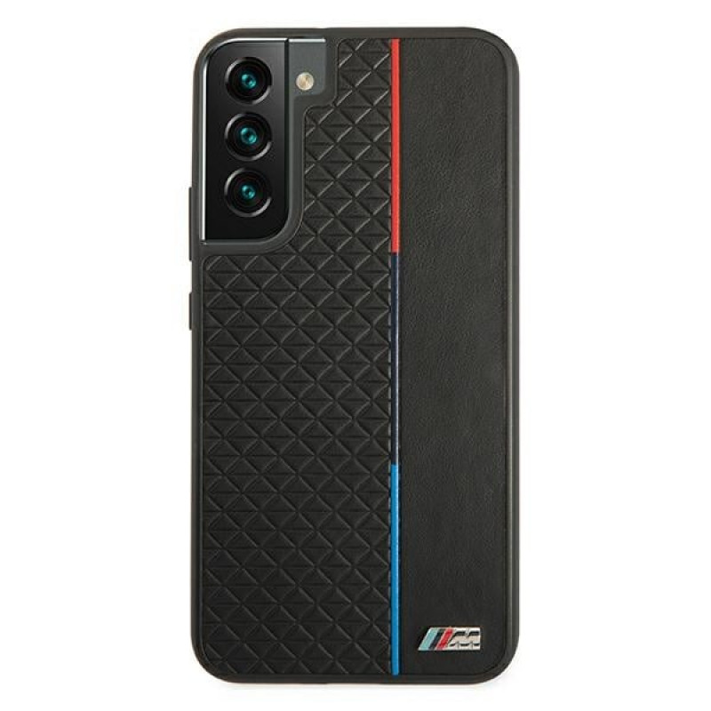 BMW BMHCS22MTRTBK σκληρή θήκη για Samsung Galaxy S22+, M Collection Triangles, μαύρη