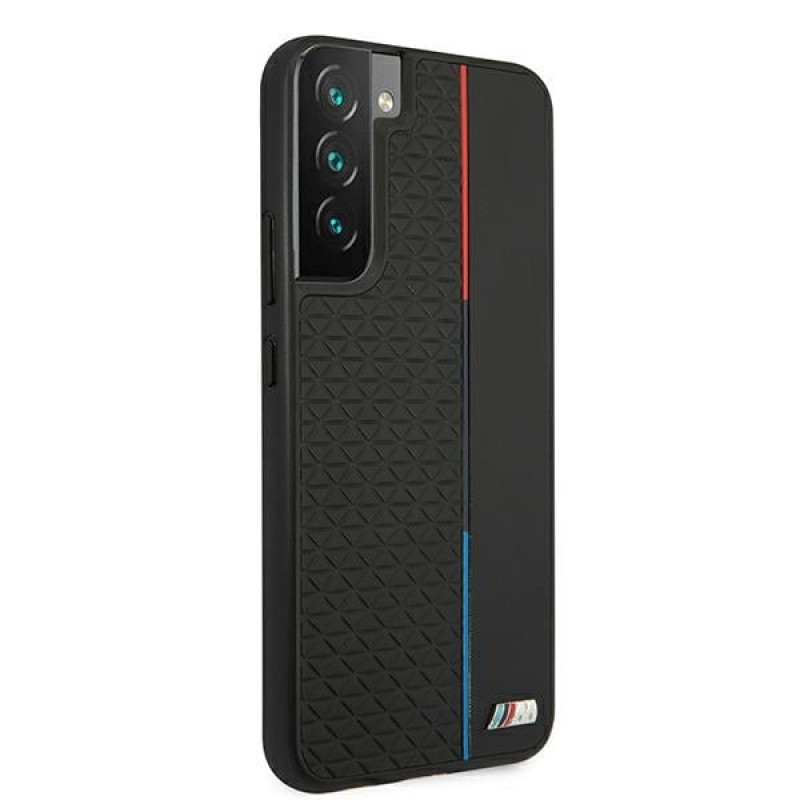 BMW BMHCS22MTRTBK σκληρή θήκη για Samsung Galaxy S22+, M Collection Triangles, μαύρη
