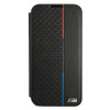 BMW BMBKS22MTRTBK θήκη τύπου βιβλίο για Samsung Galaxy S22+, M Collection Triangles, μαύρη