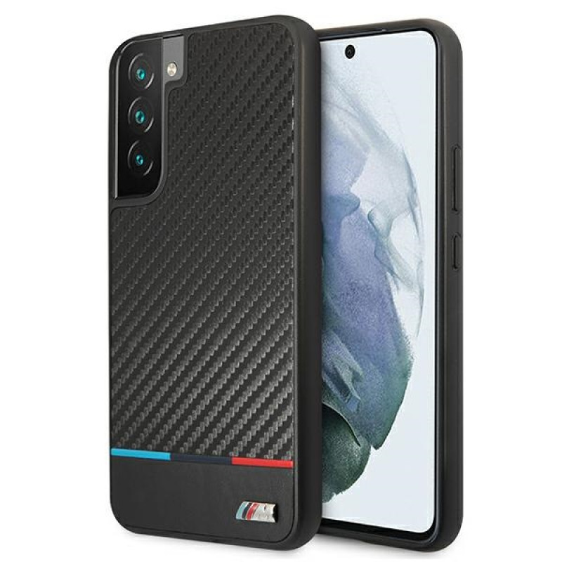 BMW BMHCS22MPUCARTCBK σκληρή θήκη για Samsung Galaxy S22+, M Collection Triangles, μαύρη