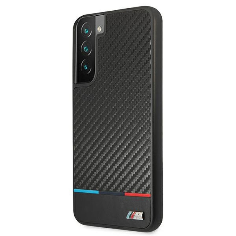 BMW BMHCS22MPUCARTCBK σκληρή θήκη για Samsung Galaxy S22+, M Collection Triangles, μαύρη