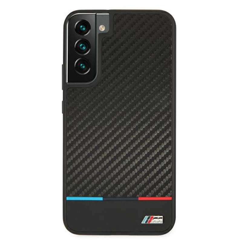 BMW BMHCS22MPUCARTCBK σκληρή θήκη για Samsung Galaxy S22+, M Collection Triangles, μαύρη